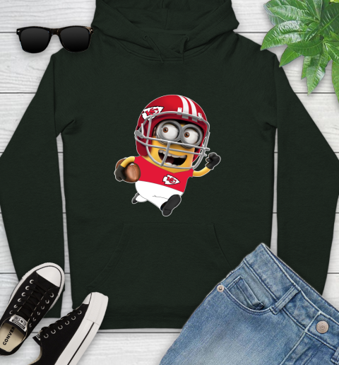 NFL Kansas City Chiefs Minions Disney Football Sports Youth Hoodie 13