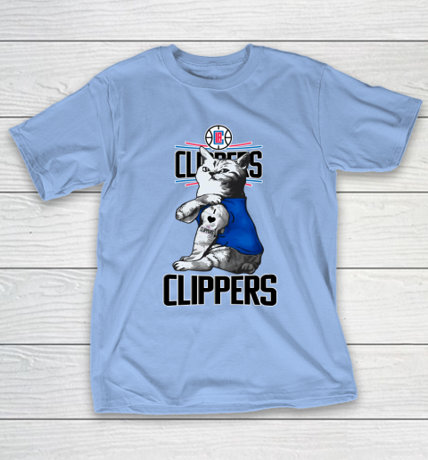 NBA Basketball My Cat Loves LA Clippers T-Shirt 10