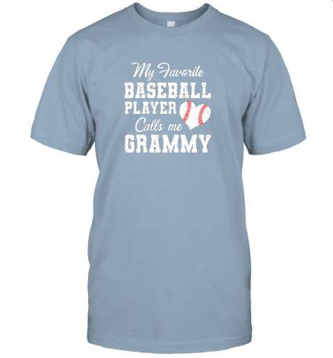 dshi my favorite baseball player calls me grammy jersey t shirt 60 front light blue