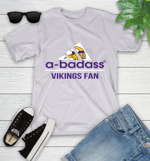 Minnesota Vikings NFL Football A Badass Adidas Adoring Fan Sports (1) Youth T-Shirt 4