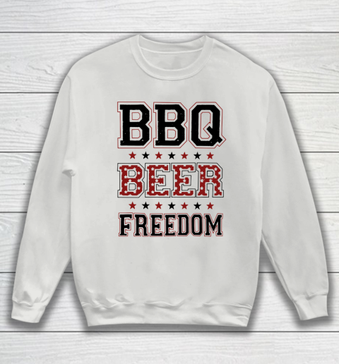 BBQ Beer Freedom Trump Fan Sweatshirt 5