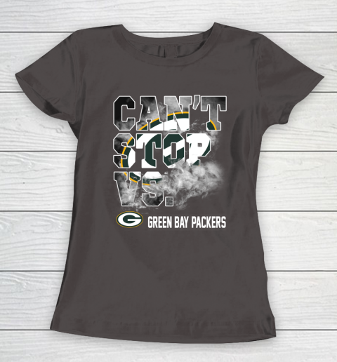 NFL Green Bay Packers Can't Stop Vs Women's T-Shirt 7