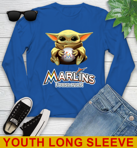 MLB Baseball Miami Marlins Star Wars Baby Yoda Shirt 131