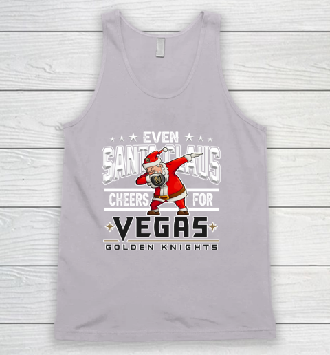 Vegas Golden Knights Even Santa Claus Cheers For Christmas NHL Tank Top 3