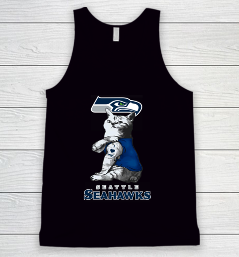 NFL Football My Cat Loves Seattle Seahawks Tank Top