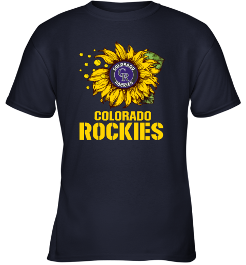 Colorado Rockiers Sunflower MLB Baseball Youth T-Shirt