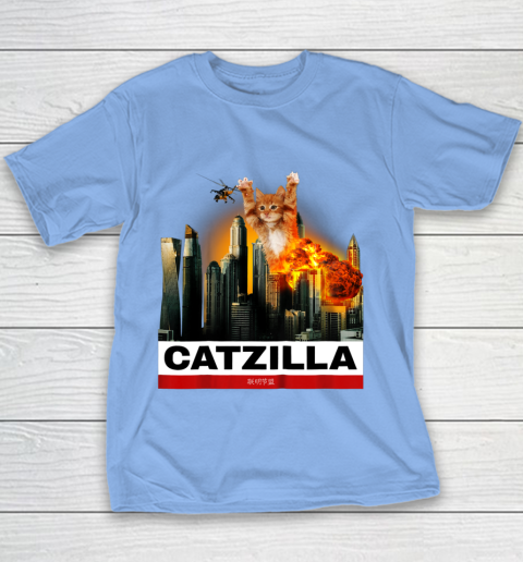 CATZILLA  Funny Kitty Tshirt for Cat lovers to Halloween Youth T-Shirt 8
