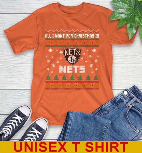 NBA Basketball All I Want For Christmas Is Brooklyn Nets 4