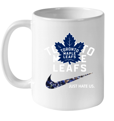 NHL  Toronto mapple leafs x Nike Just Hate Us 07tz nhltoronto mapple leafs x nike just hate us ceramic mug 110 56 front white