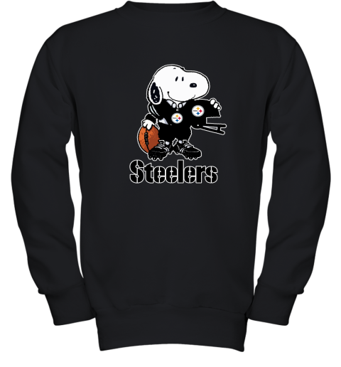 Snoopy A Strong And Proud Pittsburgh Steelers Player NFL Youth Sweatshirt