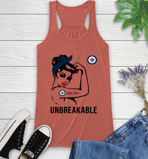 NHL Winnipeg Jets Girl Unbreakable Hockey Sports Racerback Tank 2