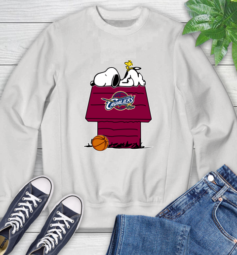 Cleveland Cavaliers NBA Basketball Snoopy Woodstock The Peanuts Movie Sweatshirt