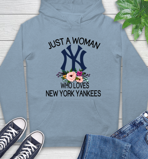 MLB Just A Woman Who Loves New York Yankees Baseball Sports Hoodie 6