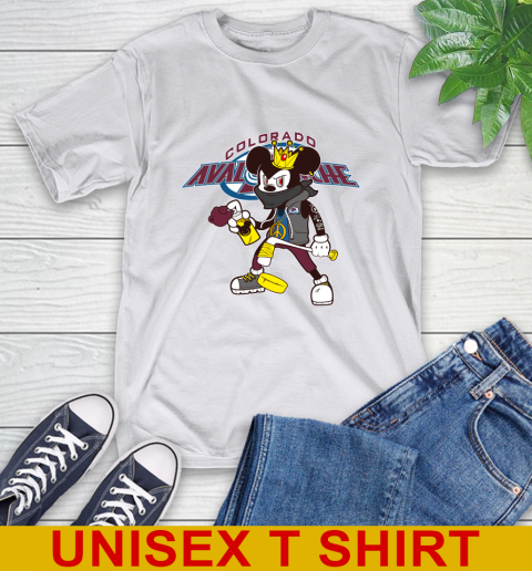Colorado Avalanche NHL Hockey Mickey Peace Sign Sports T-Shirt 12