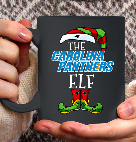 Carolina Panthers Christmas ELF Funny NFL Ceramic Mug 11oz