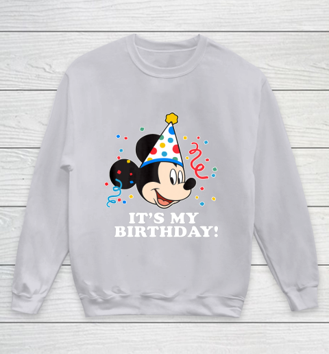 Disney Mickey Mouse Its My Birthday Youth Sweatshirt 3