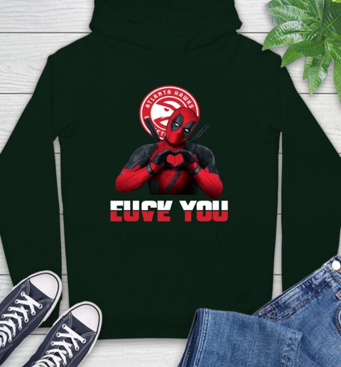 NBA Atlanta Hawks Deadpool Love You Fuck You Basketball Sports Hoodie 12