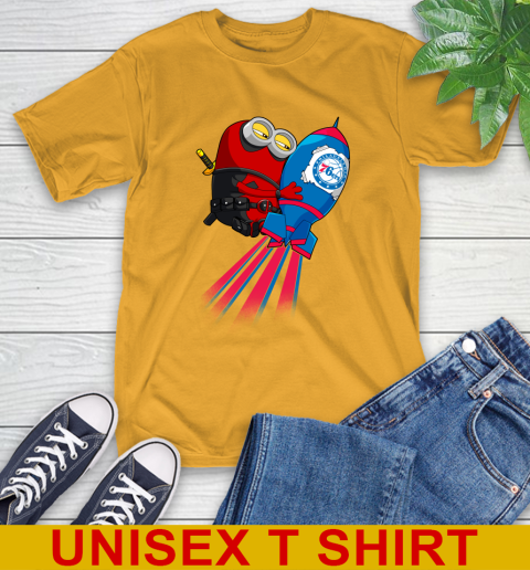 NBA Basketball Philadelphia 76ers Deadpool Minion Marvel Shirt T-Shirt 2