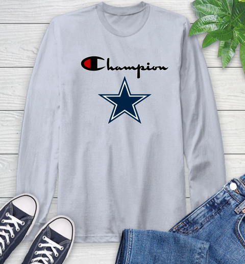 NFL Football Dallas Cowboys Champion Shirt Long Sleeve T-Shirt 4