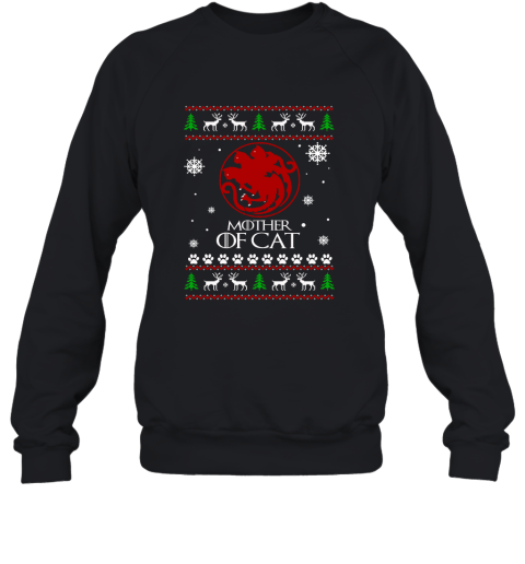 Game Of Thrones  Mother Of Cats Christmas Ugly Sweatshirt