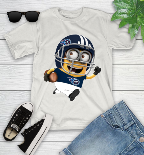 NFL Tennessee Titans Minions Disney Football Sports Youth T-Shirt 12