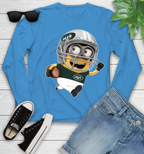 NFL New York Jets Minions Disney Football Sports Youth Long Sleeve 7