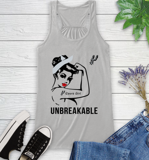 NBA San Antonio Spurs Girl Unbreakable Basketball Sports Racerback Tank