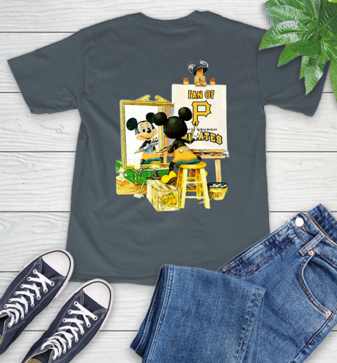 MLB Baseball Pittsburgh Pirates Mickey Drawing Shirt 7