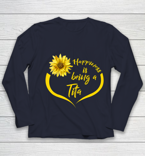 Womens Tita Gift Happiness Is Being A Tita Youth Long Sleeve 2