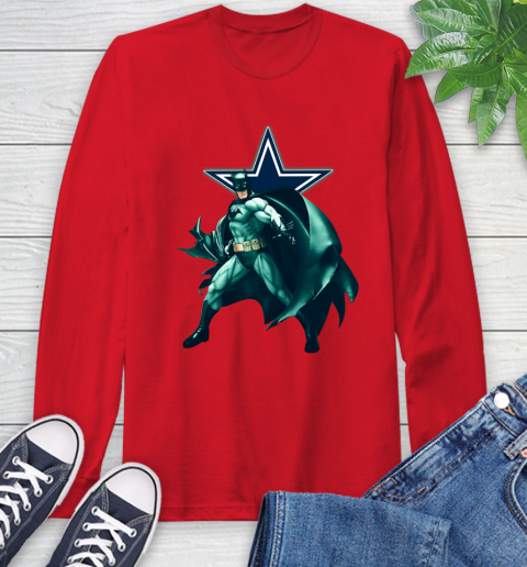 NFL Batman Football Sports Dallas Cowboys Long Sleeve T-Shirt 10