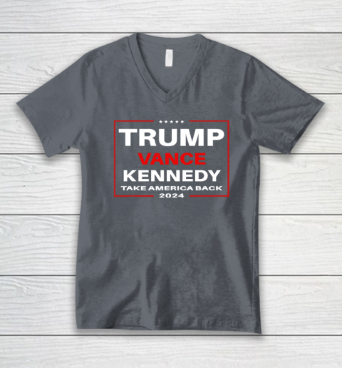Trump Vance Kennedy Take America Back Again V-Neck T-Shirt 3