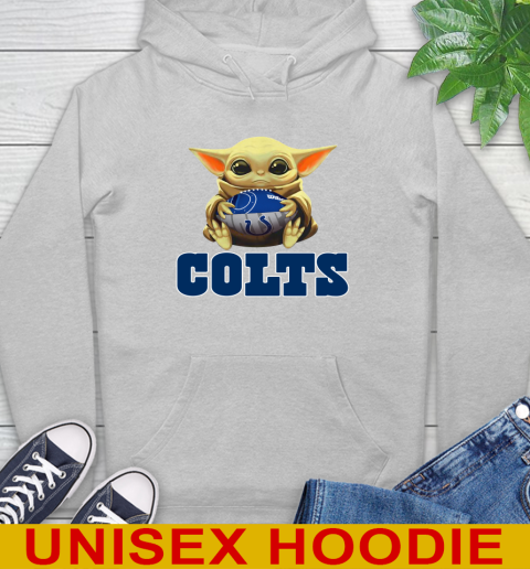 NFL Football Indianapolis Colts Baby Yoda Star Wars Shirt Hoodie 6