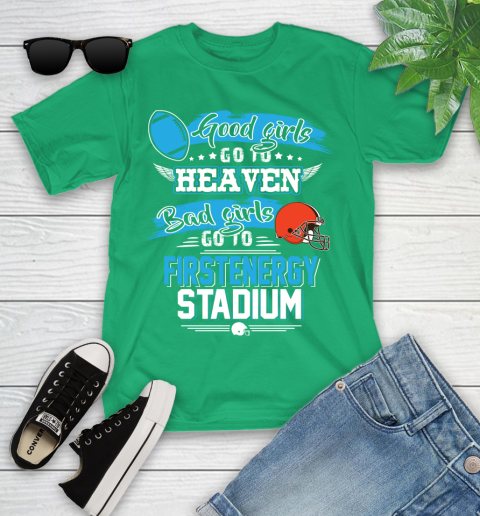 Cleveland Browns NFL Bad Girls Go To Firstenergy Stadium Shirt Youth T-Shirt 8