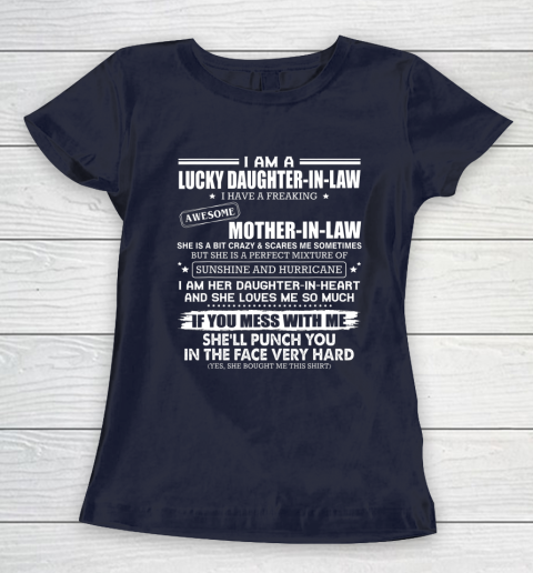 Lucky Daughter In Law Have A Freaking Awesome Mother In Law Women's T-Shirt 2