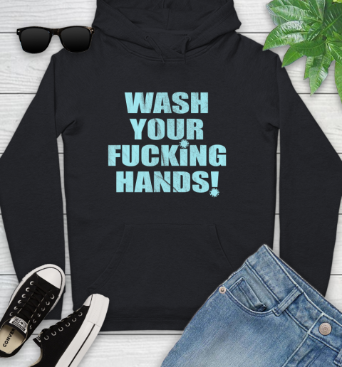 Nurse Shirt Wash Your Fucking Hands Tee Novelty Stay Healthy No Virus T Shirt Youth Hoodie