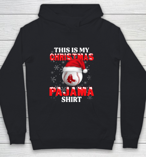 Boston Red Sox This Is My Christmas Pajama Shirt MLB Youth Hoodie