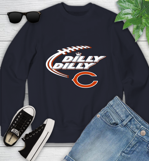NFL Chicago Bears Dilly Dilly Football Sports Youth Sweatshirt 3