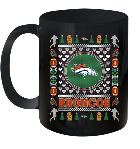 Denver Broncos Merry Christmas NFL Football Loyal Fan Ceramic Mug 11oz
