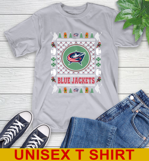 Columbus Blue Jackets Merry Christmas NHL Hockey Loyal Fan T-Shirt 5