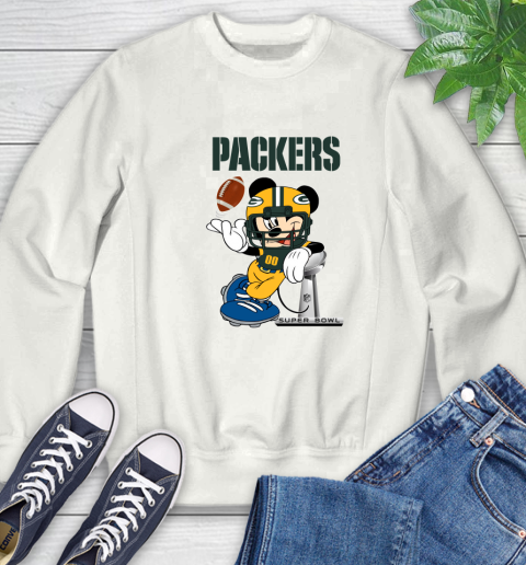 NFL Green Bay Packers Mickey Mouse Disney Super Bowl Football T Shirt Sweatshirt