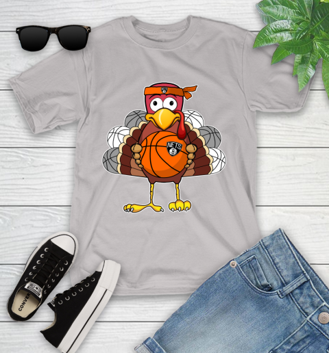 Brooklyn Nets Turkey thanksgiving day Youth T-Shirt 12