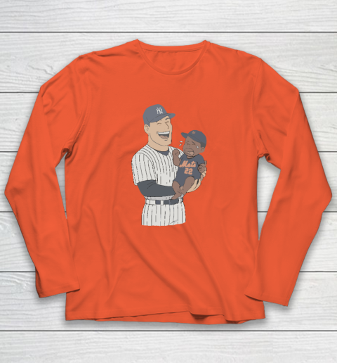 Yankees Holding Crying Mets Baby Long Sleeve T-Shirt 3