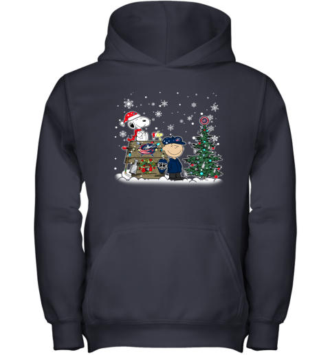 NHL Columbus Blue Jackets Snoopy Charlie Brown Woodstock Christmas Stanley Cup Hockey T Shirt TPT6PopByER youth hoodie 43 95 151514 front navy