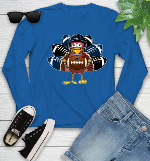 Dallas Cowboys Turkey Thanksgiving Day Youth Long Sleeve 9