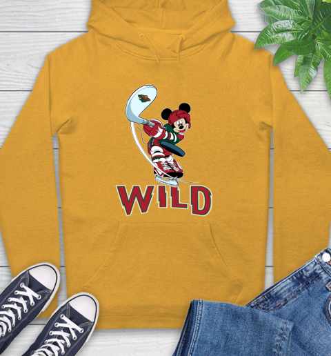 NHL Hockey Minnesota Wild Cheerful Mickey Mouse Shirt Hoodie 3