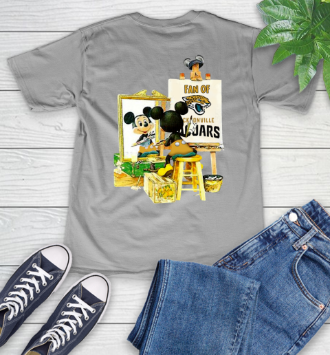 NFL Football Jacksonville Jaguars Mickey Drawing Shirt 48