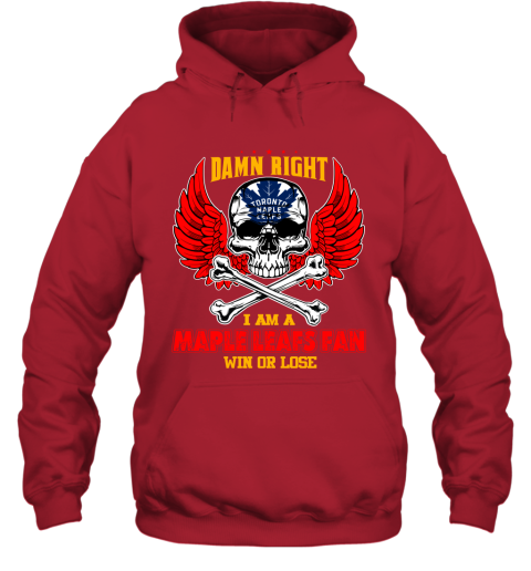 NHL Damn Right I Am A Tampa Bay Lightning Win Or Lose Skull Hockey Sports DsuYXKD3y4j hoodie 23 95 151514 front red