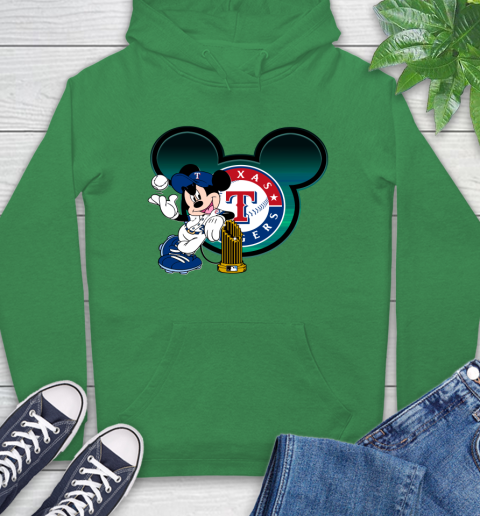 MLB Texas Rangers The Commissioner's Trophy Mickey Mouse Disney Hoodie 8