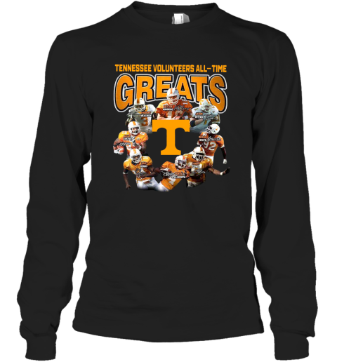 Tennessee Volunteers Players All Time Greats Signature Shirt Long Sleeve