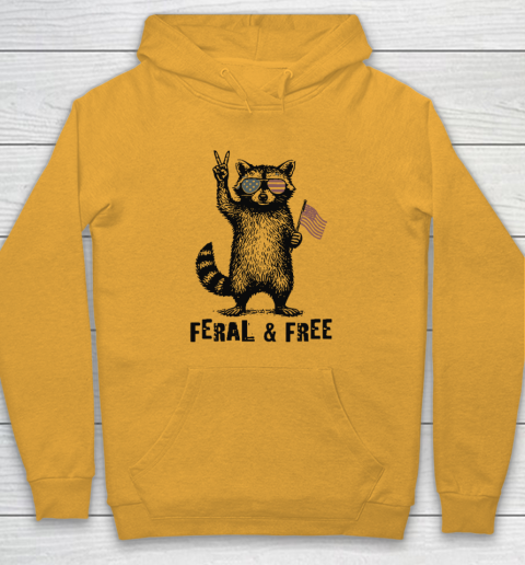 Feral And Free Raccoon Hoodie 2